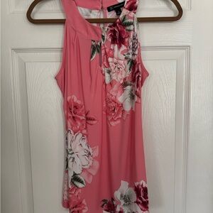 INC International Concepts Pink and Red Floral Top